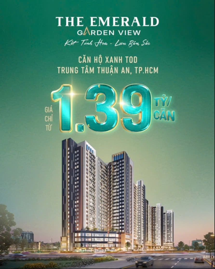 Emerald Garden View - Sống trọn an nhiên Sang trọng & Tiện nghi